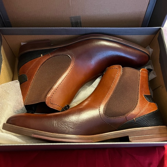 NIB Stacy Adams Rayford Tan Men’s Shield 9.5M main image 13